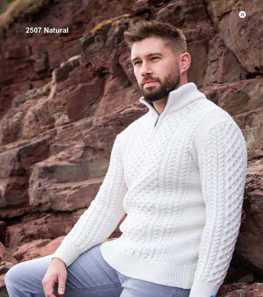 Original Aran 1/4 Sweater Aran Vintage