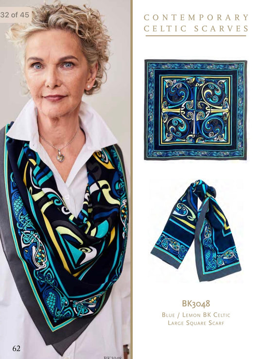 Celtic Large Square Scarves BK3047 BK3048