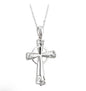 14K WHITE GOLD DIAMOND IRISH CROSS NECKLACE
Code: S45607