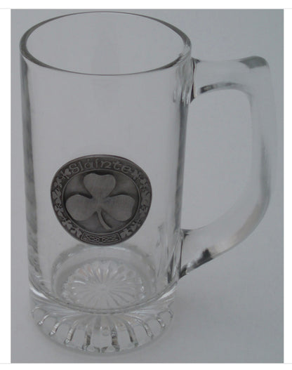 13 Oz. Beer Mug / Pewter  “Slainte”