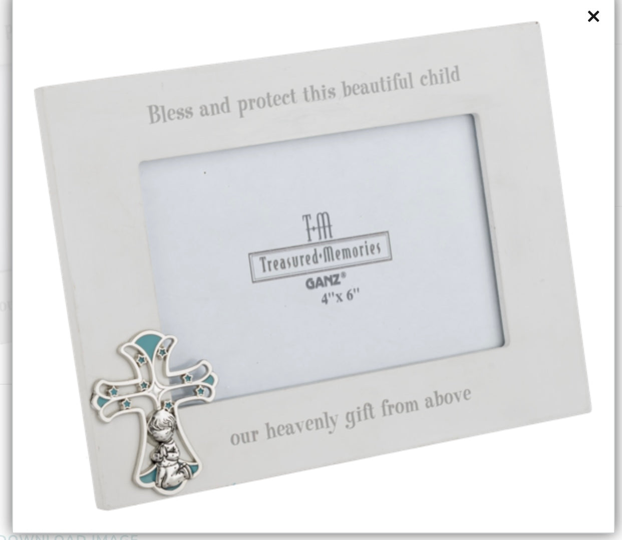 4x6 BLUE CROSS FRAME