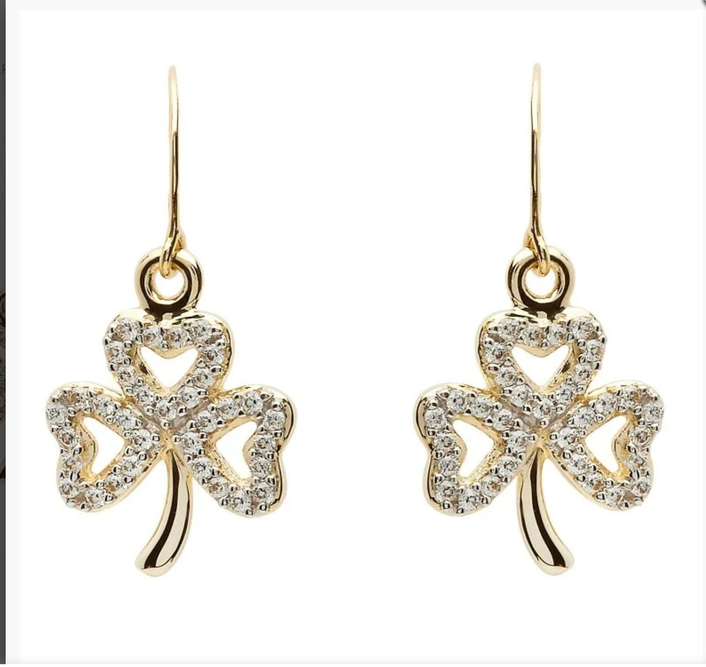 Gold 10K Shamrock Stone Set Earrings

SKU: 10E652