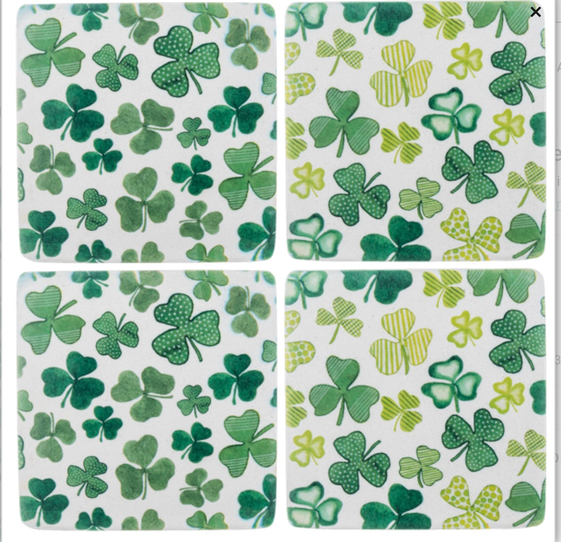 Shamrock Coaster Set