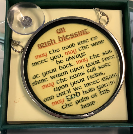 Mini Irish Blessing Stained glass