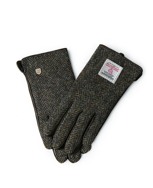 Men’s Gloves - Black Herringbone
