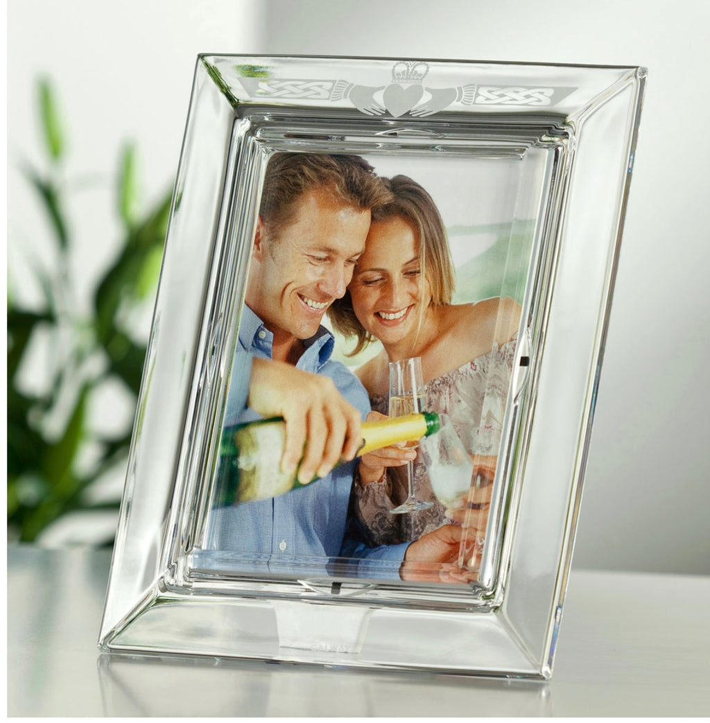 Galway Crystal Claddagh 5x7" Picture Frame