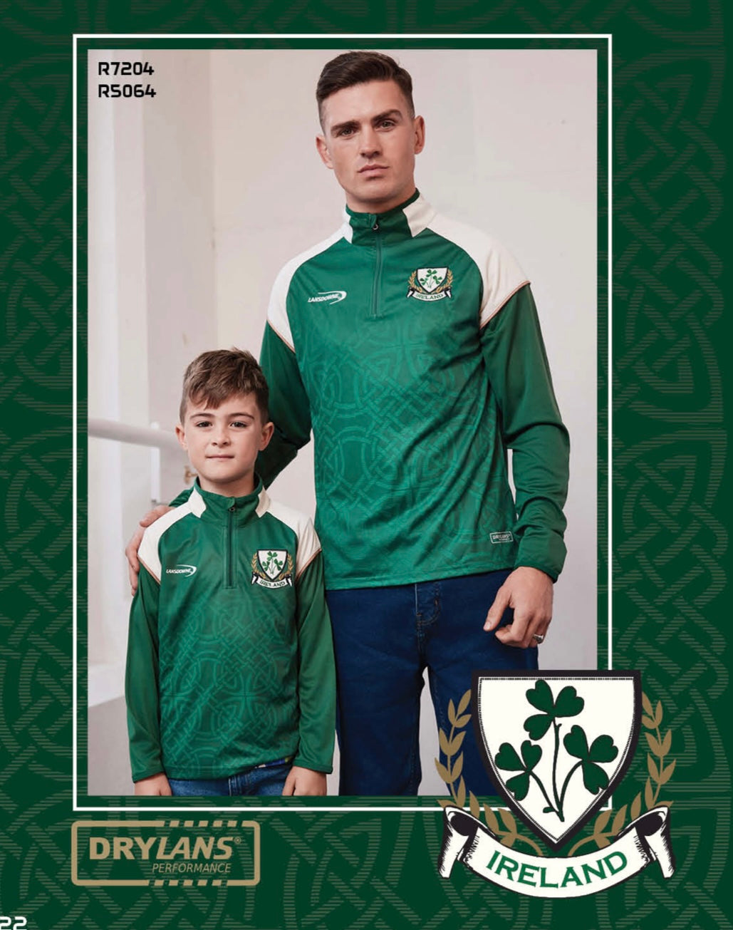 Bottle Ireland Celtic 1/4zip R7204