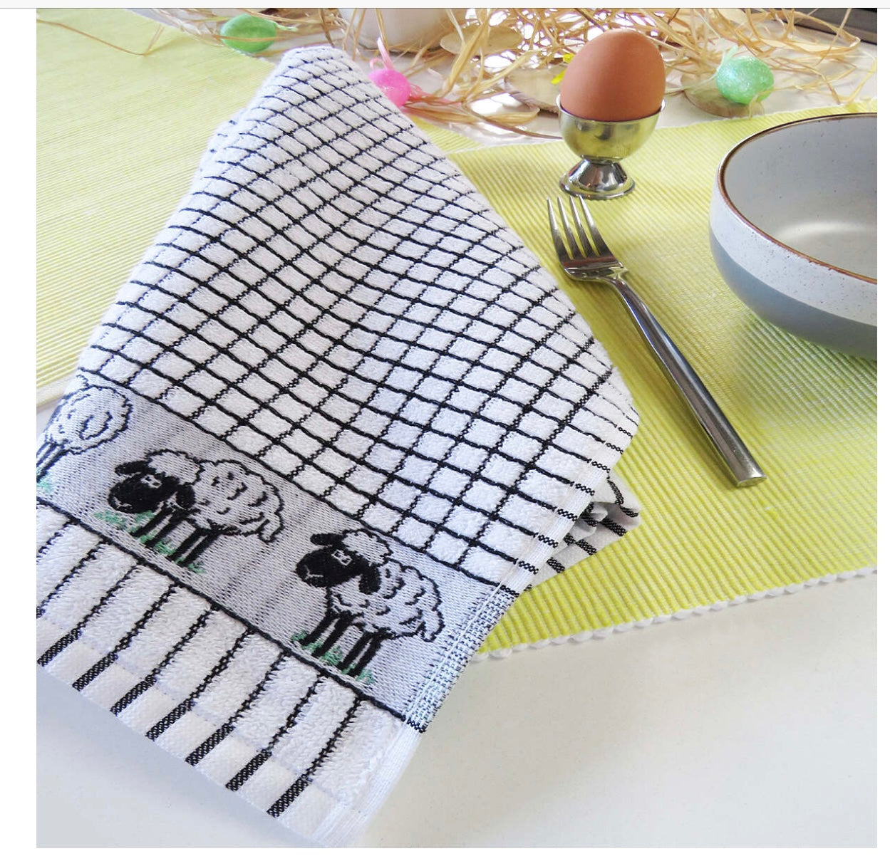 Poli-Dri Jacquard Sheep Tea Towel