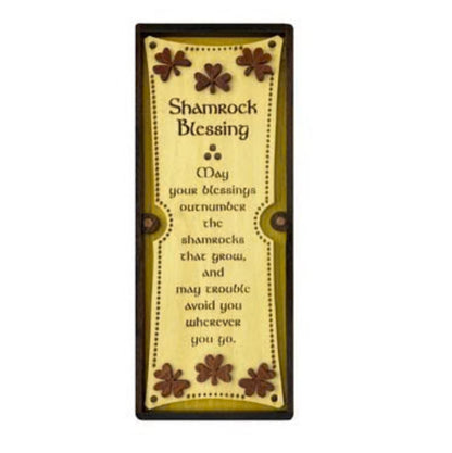 Shamrock Blessing Plaque