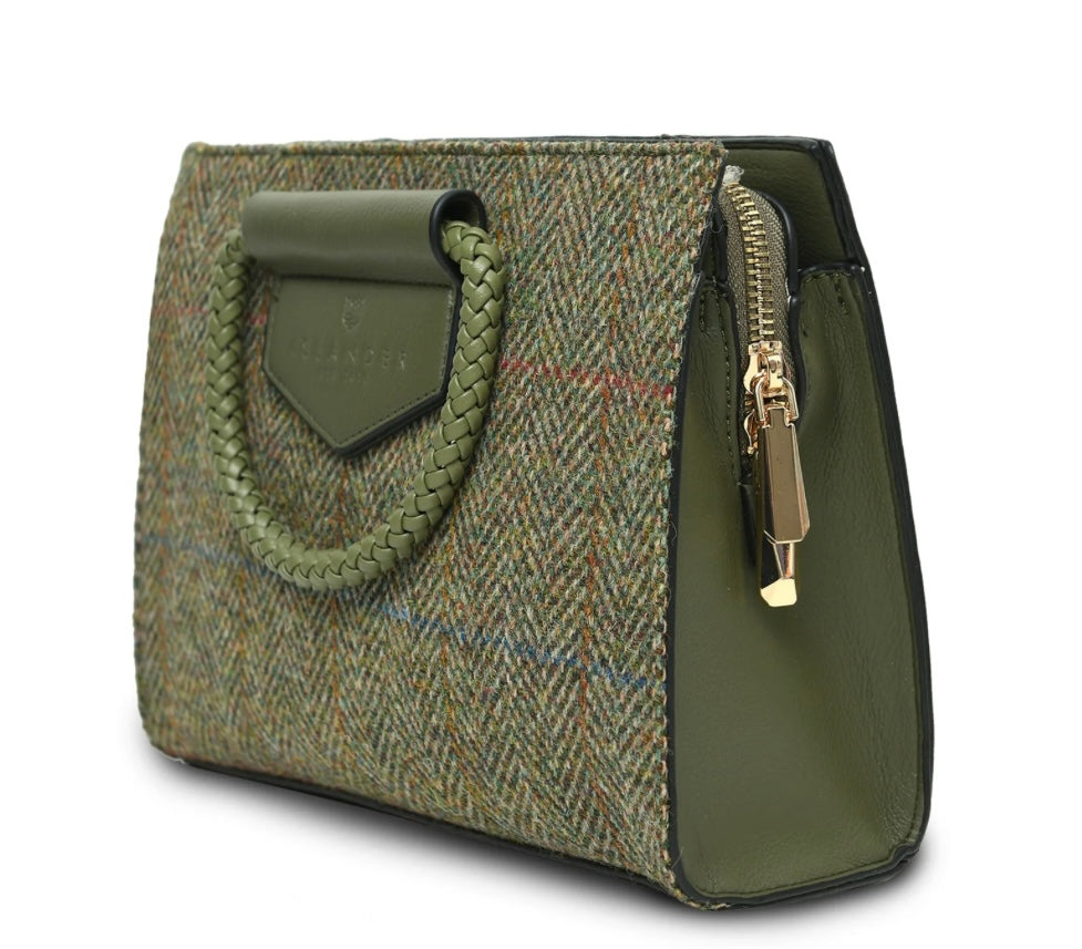 The Arran Small Tote- Chestnut Herringbone