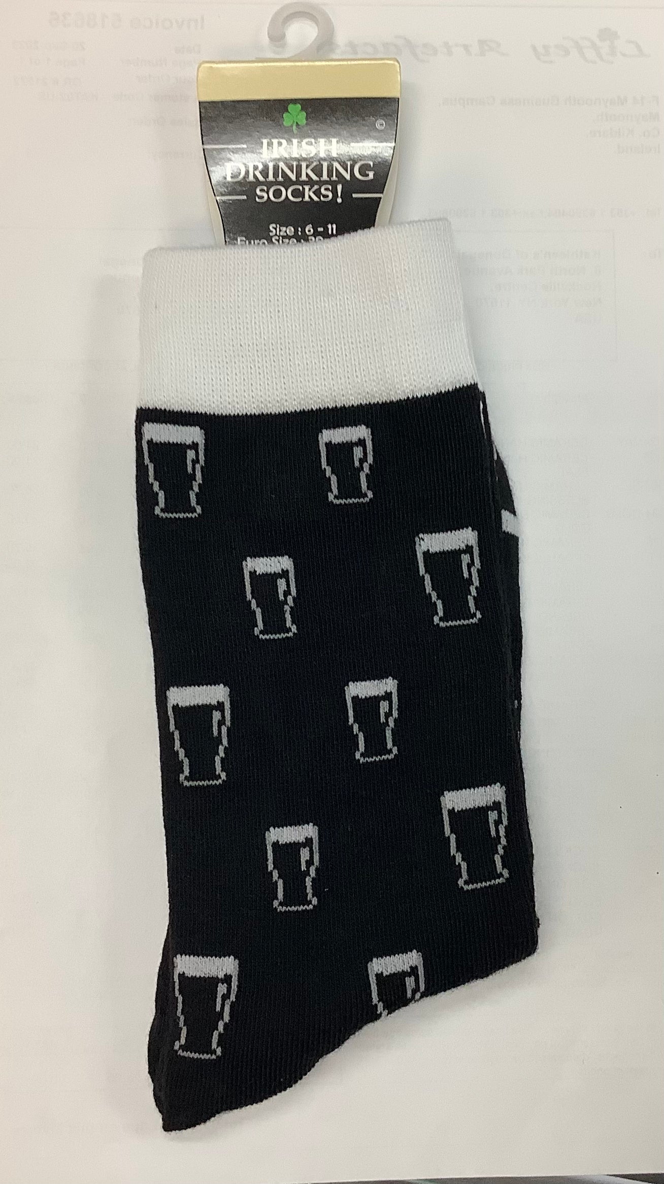 Pints all over socks