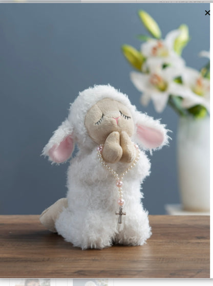 8” MY ROSARY LAMB