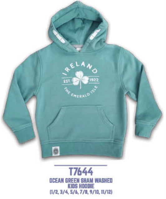 Ocean Green Ireland Hoodie T7644