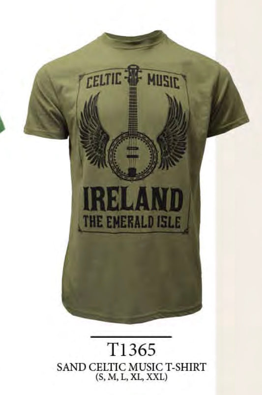 Ireland Celtic Music Tshirt T1365