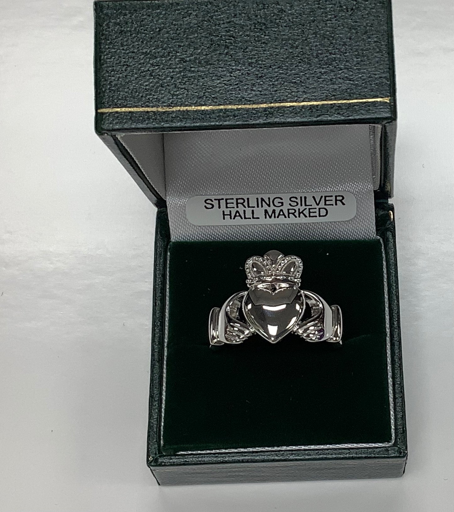 Sterling silver Heavy Gents Claddagh Ring by Fado R550