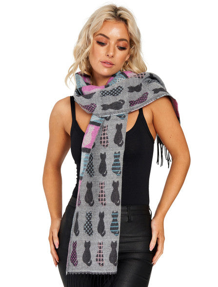 Cats Scarf by Jimmy Hourihan E130