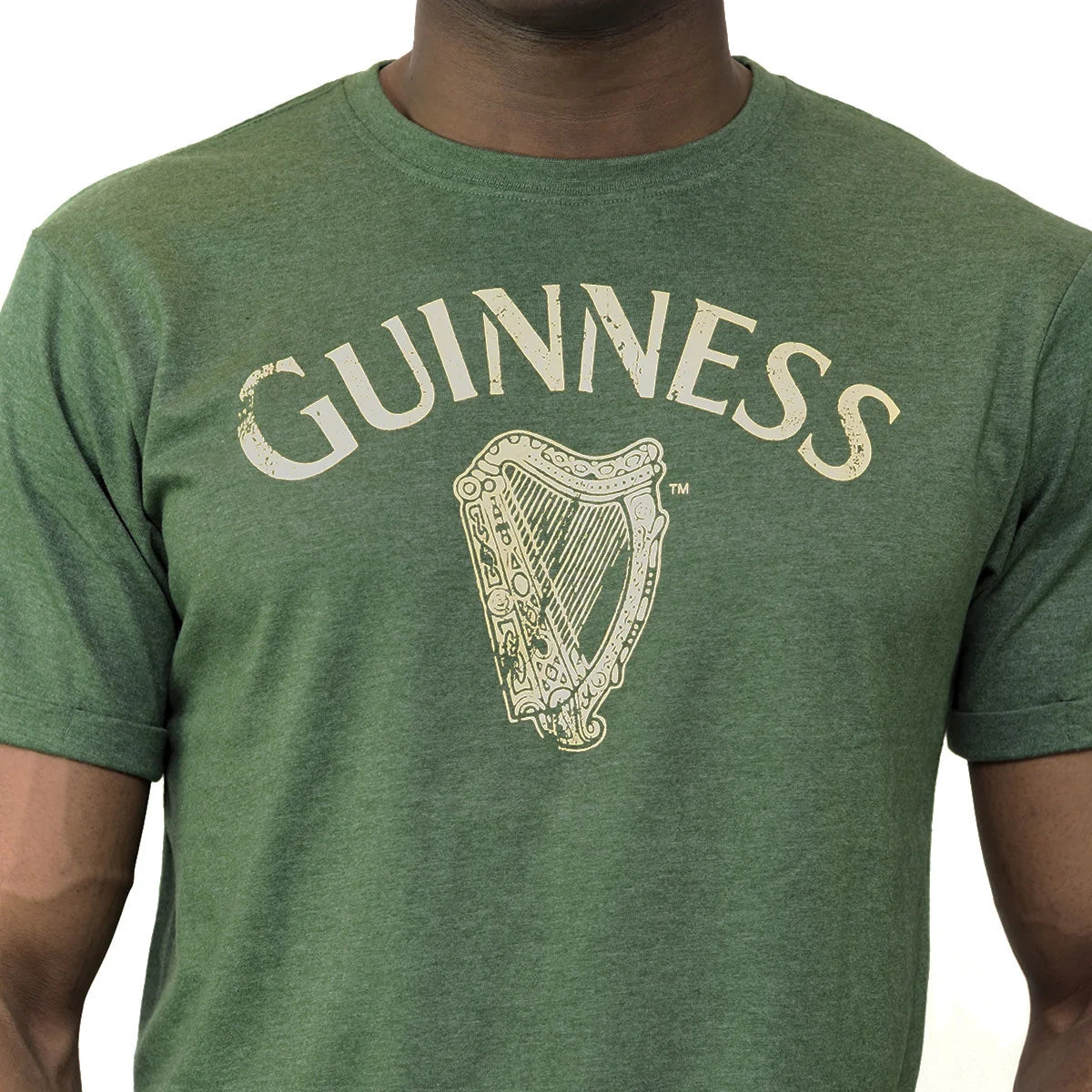 GUINNESS OFFICIAL MERCHANDISE
GREEN VINTAGE HEATHERED HARP TEE G6064