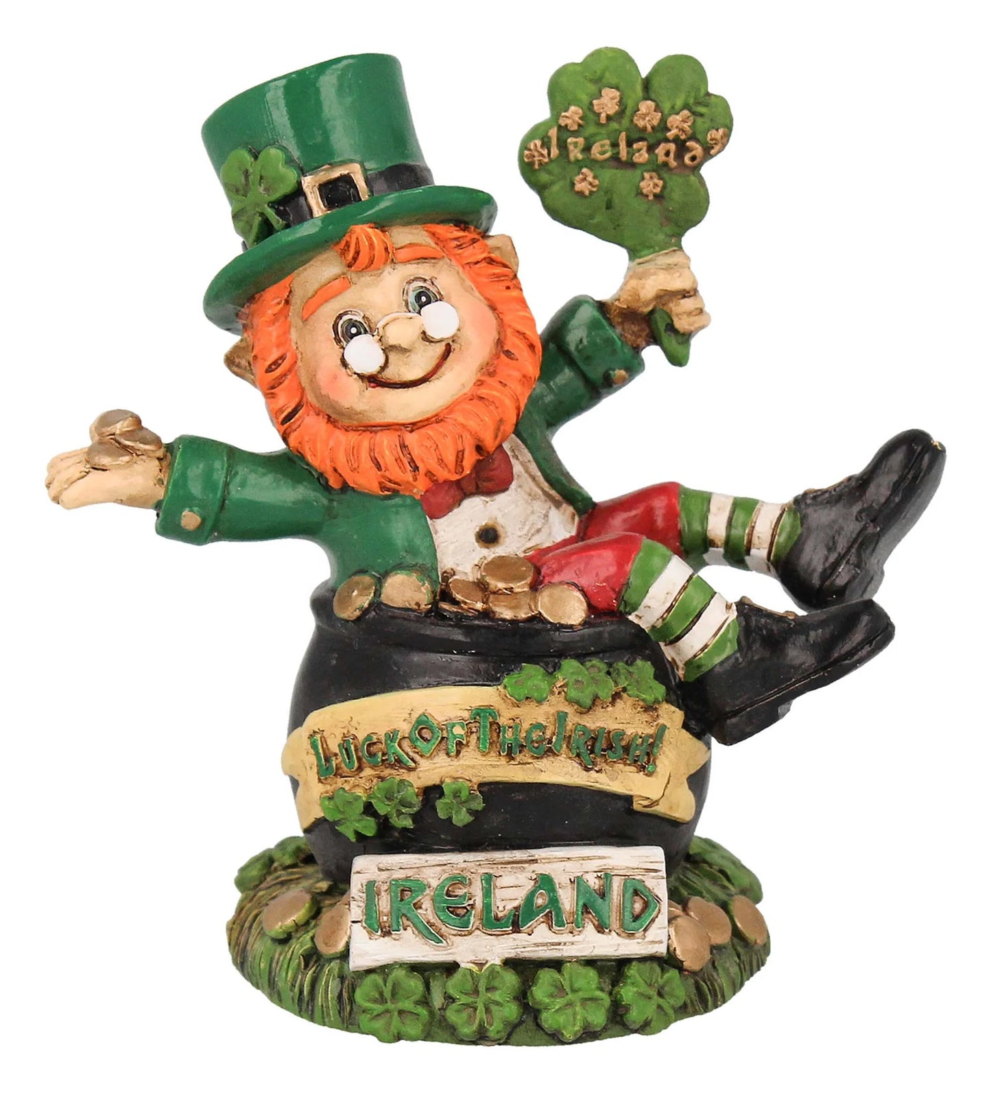 LEPRECHAUN FIGURINE POT OF GOLD