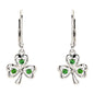 STERLING SILVER CZ EMERALD DROP SHAMROCK EARRINGS
SE007SH