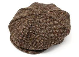 Eight Piece Cap Tweed Brown Tweed