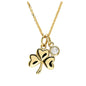 14KT GOLD SHAMROCK NECKLACE WITH LAB DIAMOND
14P741