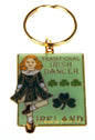 IRISH DANCER LOOSE BRASS KEYRING