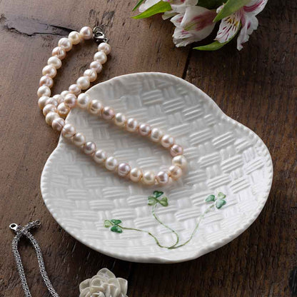 Belleek Shamrock Canapé Plate 1310