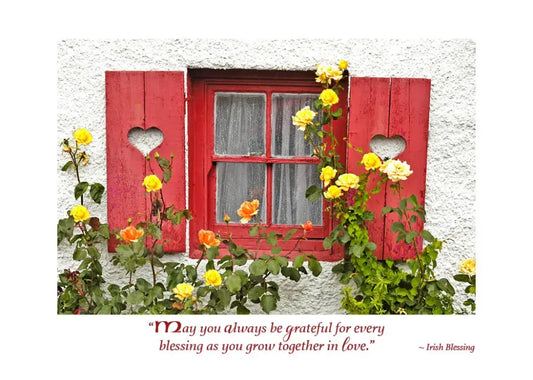 Irish Cottage Engagement Card