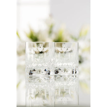 Galway Crystal Claddagh D.O.F Pair G293262