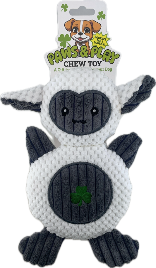 GREY SHEEP SQUEEKY PET CHEW TOY