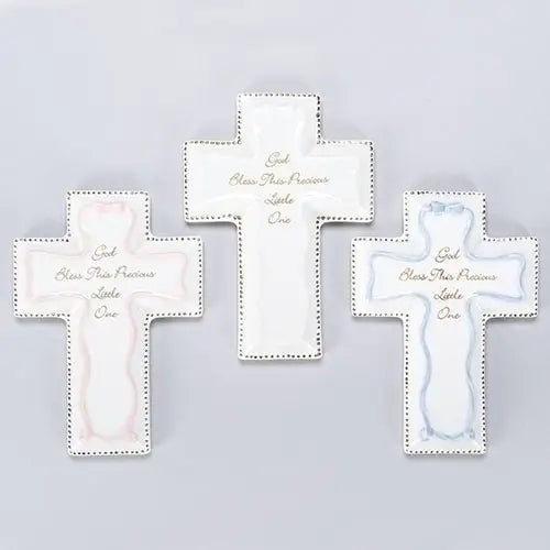 God Bless This Precious Little One Wall Cross