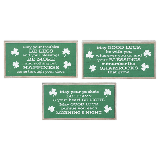 Irish Blessing Message Block