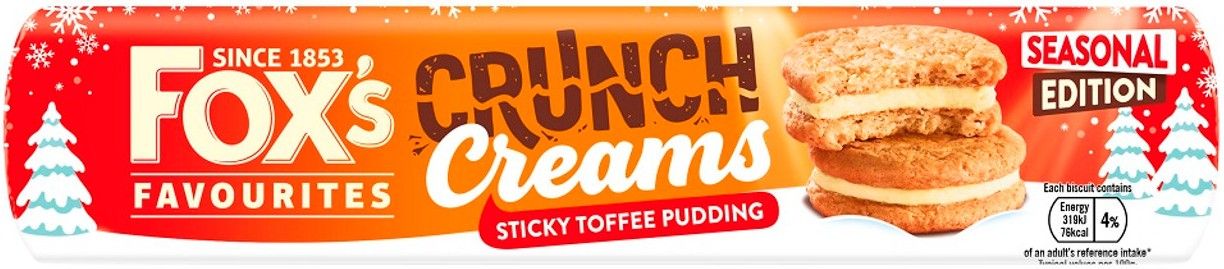 Fox’s sticky toffee pudding crunch creams