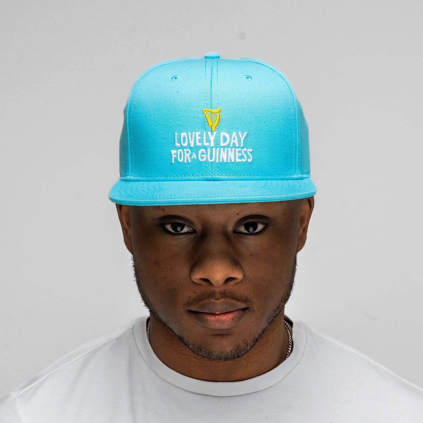 GUINNESS SUMMER COLLECTION LOVELY DAY FLAT BRIM CAP - BLUE