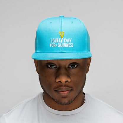 GUINNESS SUMMER COLLECTION LOVELY DAY FLAT BRIM CAP - BLUE