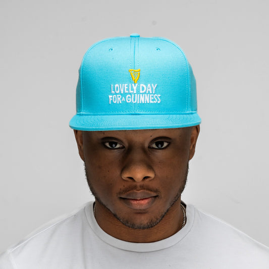 GUINNESS SUMMER COLLECTION LOVELY DAY FLAT BRIM CAP - BLUE