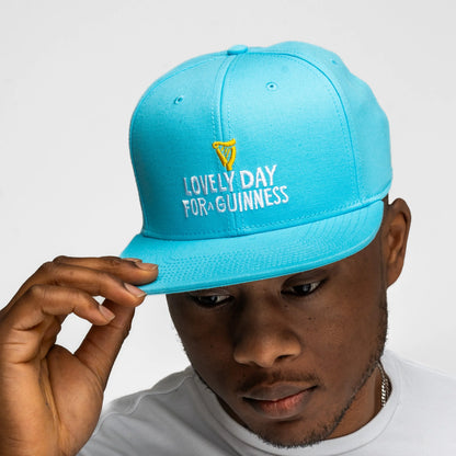 GUINNESS SUMMER COLLECTION LOVELY DAY FLAT BRIM CAP - BLUE