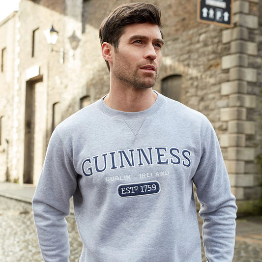 GREY CREW NECK SWEATSHIRT