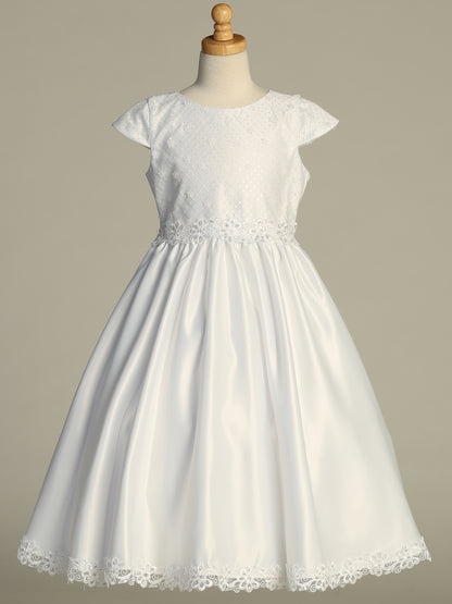 Communion Dress - Tulle w/ Sequin & Satin SP221