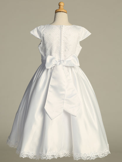Communion Dress - Tulle w/ Sequin & Satin SP221