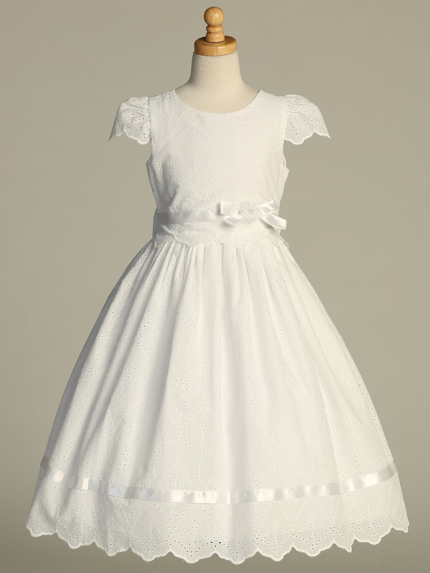 Communion Dress Cotton Eyelet SP220