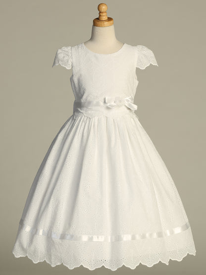 Communion Dress Cotton Eyelet SP220