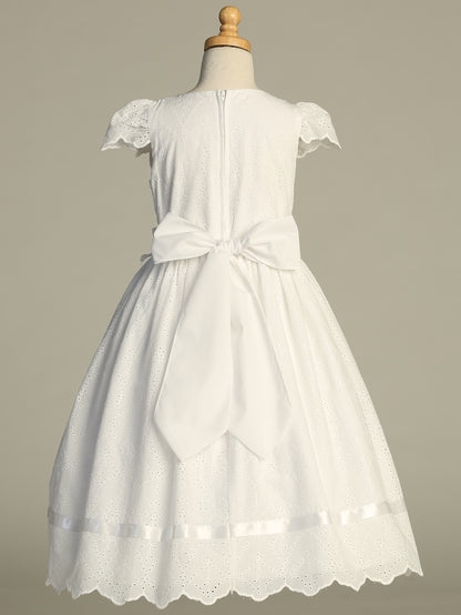 Communion Dress Cotton Eyelet SP220
