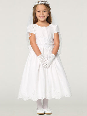 Communion Dress Cotton eyelet SP179