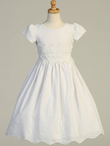 Communion Dress Cotton eyelet SP179