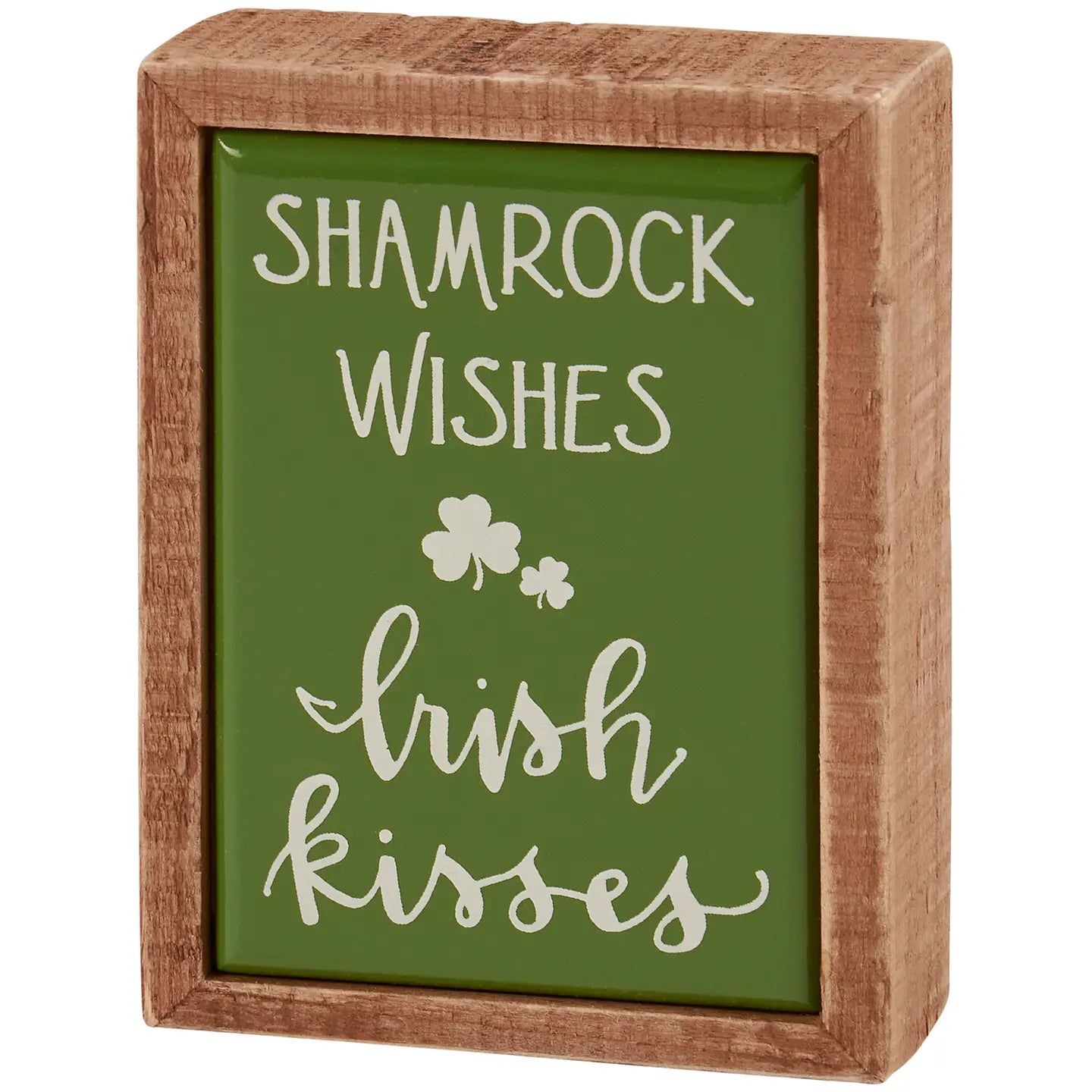 Shamrock wishes mini plaque