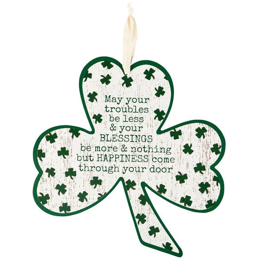 Wall Hanging Shamrock Blessing