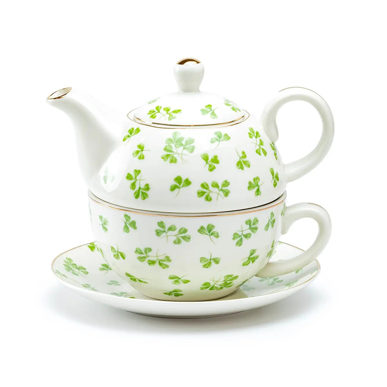 Shamrock Fine Porcelain Tea For One Set