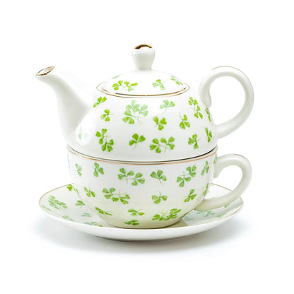 Shamrock Fine Porcelain Tea For One Set