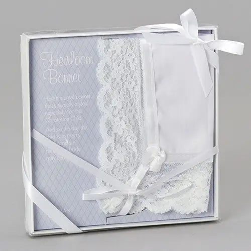 Baptism Bonnet/Wedding Hanky 12" Square